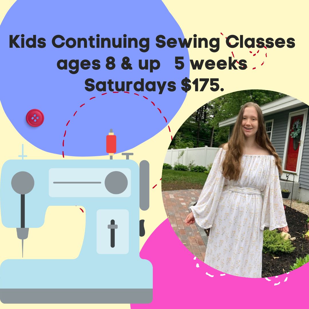 Beginning Sewing for kids ages 8 & up 5 classes $175. - Seacoast Art Spot